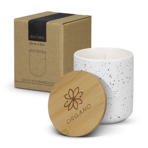 125317 - NATURA Candle with Bamboo Lid